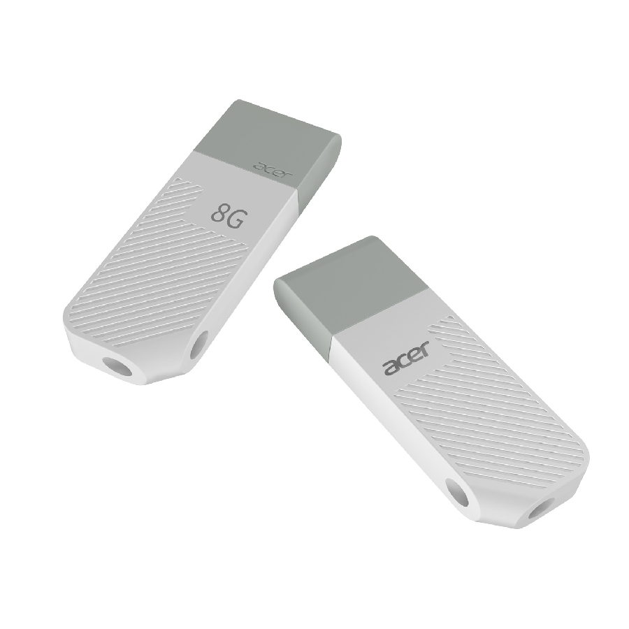 MEMORIA USB ACER UP200 8GB 2.0 LECT. 30MB/S ESCRIT. 15MB/S COLOR BLANCO BL.9BWWA.548
