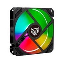 VENTILADOR DE AIRE BALAM RUSH EOLOX BLAZE EX70 / FLUJO DE AIRE 30.71 CFM / SILENCIOSO 221 DB / VELOCIDAD 1200 RPM / PINES 3 MACHO Y HEMBRA / AURA RGB / NEGRO / BR-938044