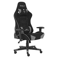 [AC-10016] SILLA OCELOT GAMING OST-BLACK MIST / TELA AUTOMOTRIZ / BASE NYLON AJUSTABLE / DESCANSABRAZOS 1D / PISTON CLASE 4 / RECLINABLE 90-155 GRADOS / HASTA 150KG / COJINES LUMBAR Y CERVICAL / COLOR NEGRO CON