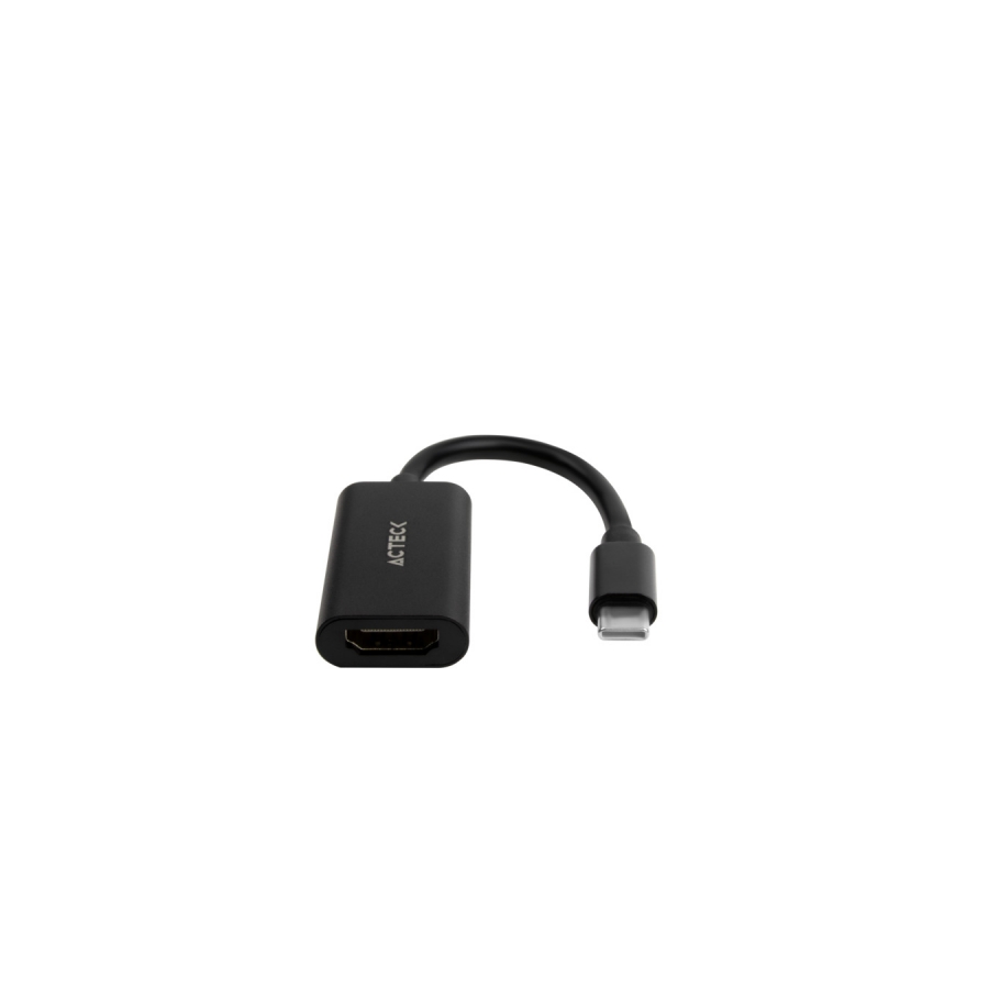 ADAPTADOR ACTECK SHIFT PLUS AH440 / HDMI A USB C / 4K / 10 CM / NEGRO / AC-934701