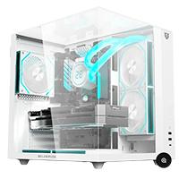 [CS-1100] GABINETE GAMER BALAM RUSH TANK MAJESTIC 6600 / MEDIA TORRE / ATX/MICRO ATX- MINI ITX / VENTILADORES ARGB 3X120 MM / TRIPLE PANEL DE CRISTAL TEMPLADO / BLANCO / BR-941532