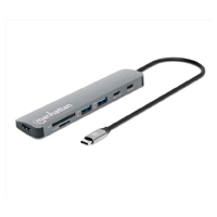 [AC-13342] DOCKINGSTATIO/MANHATTAN/190442/DOCKING STATION USB-C 7 EN 1 CON HDMI 4K