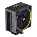 ENFRIAMIENTO DE AIRE GAMER BALAM RUSH HELIUX PRO HEX55 / DISPLAY PARA MONITOREO DE TEMPERATURA + RGB / 4 PIPAS / TDP 220 W / COMPATIBILIDAD AMD + INTEL / NEGRO / BR-941983