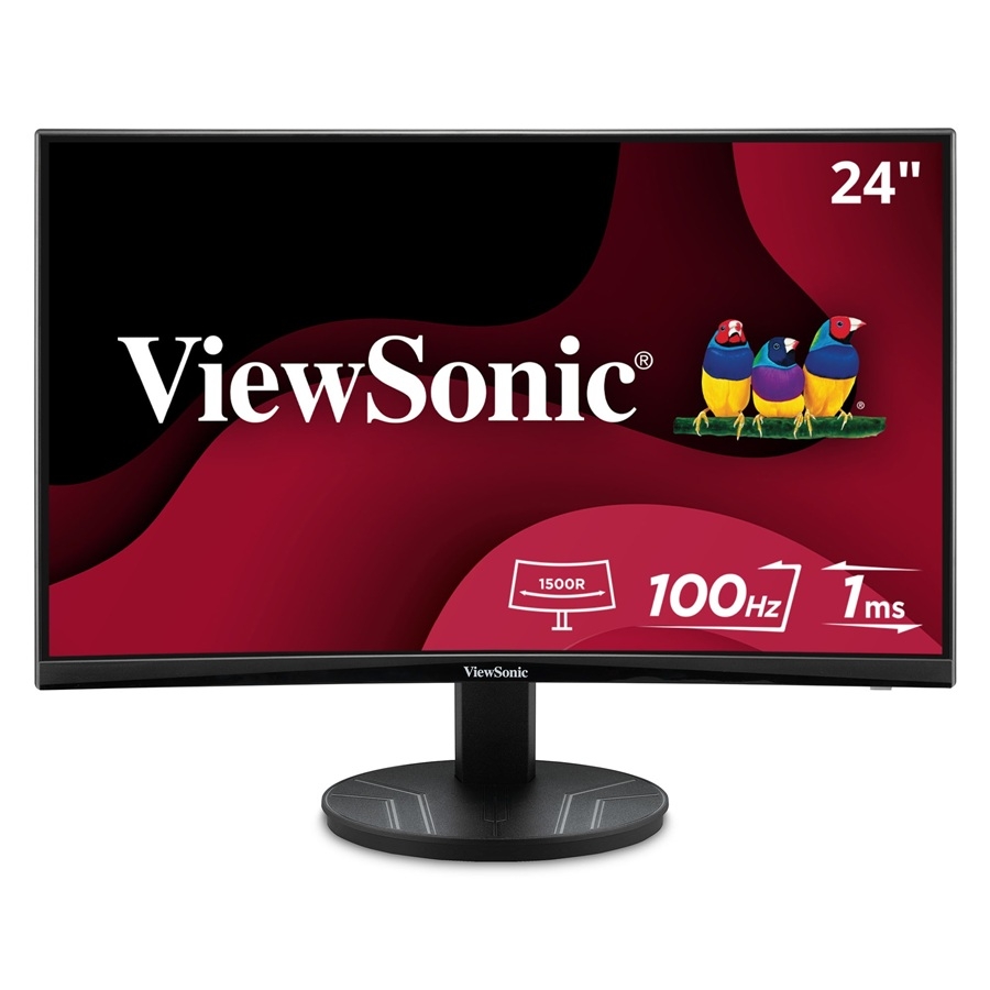 [MNL-3107] MONITOR LED VIEWSONIC CURVO 24 PULGADAS / FULL HD 1920X1080P / HDMI / DISPLAY PORT/ PANEL MVA/ CURVO 1500R / 100 HZ / 1 MS /BOCINAS INTEGRADAS/ 3 AÑOS DE GARANTIA