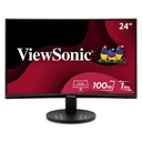 MONITOR LED VIEWSONIC CURVO 24 PULGADAS / FULL HD 1920X1080P / HDMI / DISPLAY PORT/ PANEL MVA/ CURVO 1500R / 100 HZ / 1 MS /BOCINAS INTEGRADAS/ 3 AÑOS DE GARANTIA