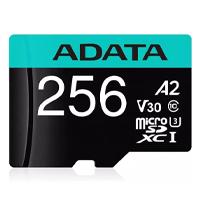 [RAM-3915] MEMORIA ADATA MICRO SDXC/SDHC 256GB UHS-I 100MB/85MB CLASE 10 V30 A2 C/ADAPTADOR AUSDX256GUI3V30SA2-RA1