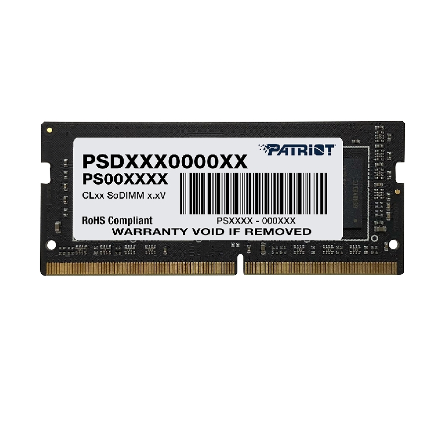 [RAM-4687] MEMORIA RAM PATRIOT SIGNATURE SODIMM DDR4 8GB 3200MTS CL22 PC4-25600 288PIN 1.2V LAPTOP AIO MINIPCS PSD48G32002S