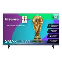 TELEVISION 43 PULGADAS HISENSE 43A45NV SMART VIDAA, FULL HD, DTS VIRTUAL X, WIFI