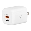 CARGADOR PARA PARED  /   VORAGO  /   AU-402   /   CARGA RAPIDA /   3.0  A  1 USB- C    /   45W  /   BLANCO