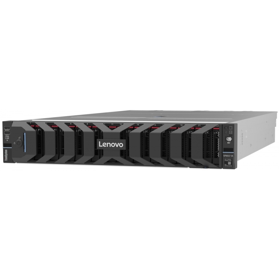 [SER-2599] SERVIDOR LENOVO THINKSYSTEM SR650 V4 2U / XEON 6505P 12C 150W 2.2GHZ / 1X32GB 6400MHZ / S.D. 2U 8X2.5 SAS/SATA BP / 1GB, RJ45 / 2X800WP / 3YR WTY 9X5