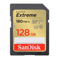 [RAM-4077] MEMORIA SANDISK SDXC 128GB EXTREME 180MB/S 4K CLASE 10 U3 V30 SDSDXVA-128G-GNCIN