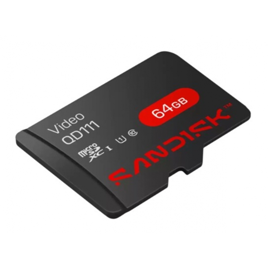 [RAM-4680] MEMORIA SANDISK VIDEO SC QD111 MICRO SDHC 64GB VIDEOVIGILANCIA 24/7 CLASE 10 U1 LECT 100MB/S ESC 20MB/S SDSDQAS4-064G-BP