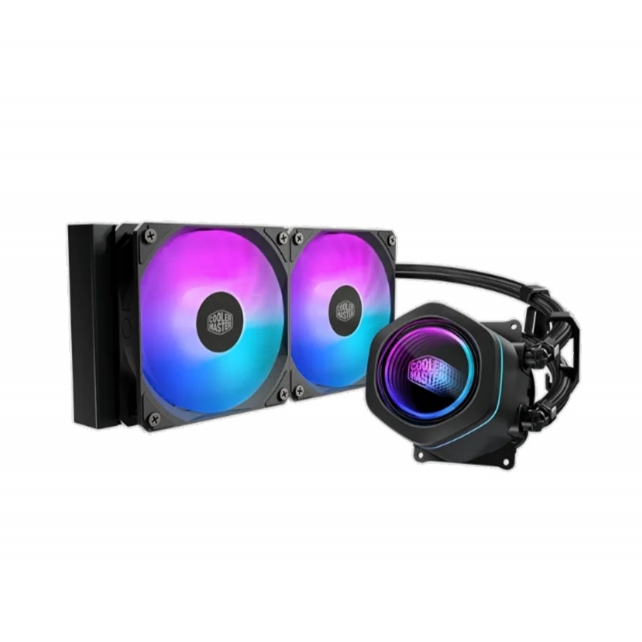 [CF-598] DISIPADOR DE ENFRIAMIENTO LIQUIDO COOLER MASTER MASTERLIQUID SERIE CORE NEX 240 / ARGB / NEGRO / GAMER