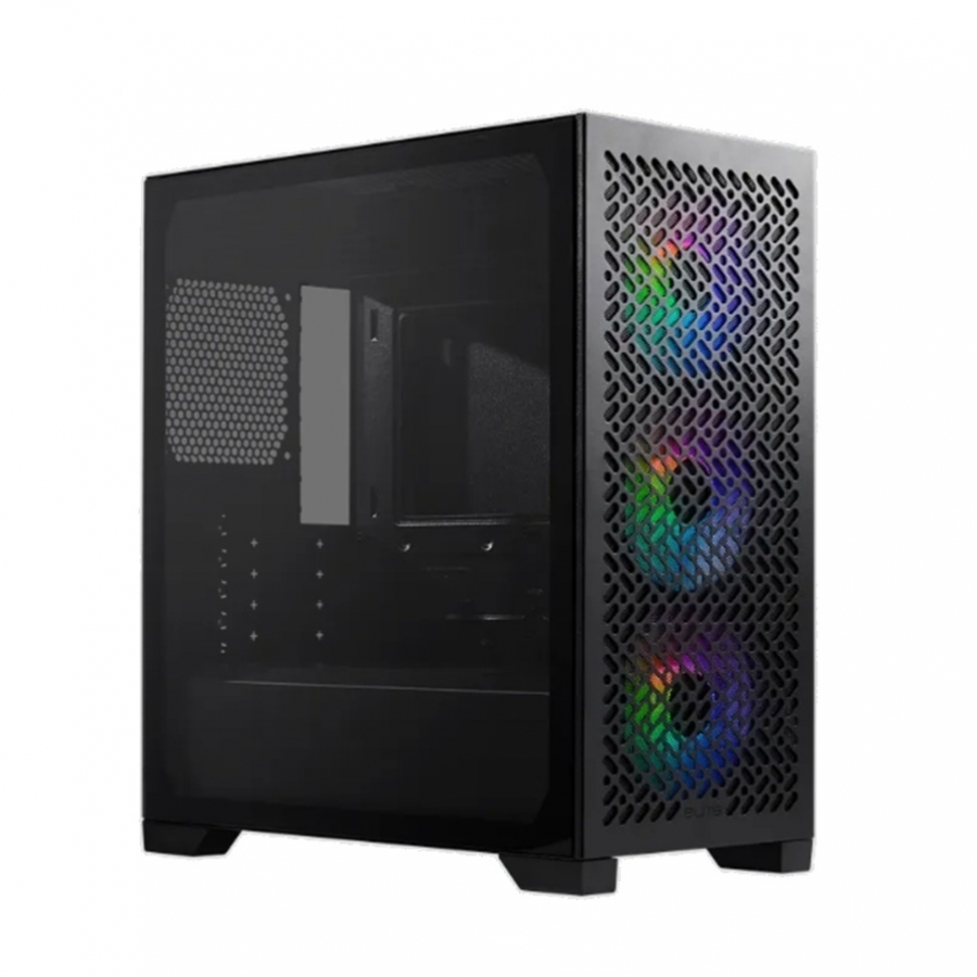 GABINETE COOLER MASTER ELITE 302 / ARGB FAN 3 / NEGRO / MINI TORRE / MINI ITX / MICRO ATX / VENTANA