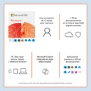 ESD MICROSOFT 365 PERSONAL / SUSCRIPCION ANUAL / DESCARGA DIGITAL / 1 USUARIO / APLICACIONES WORD, EXCEL, POWER POINT, OUTLOOK, ONE NOTE, ONEDRIVE 1TB, CLIPCHAMP / CON IA COPILOT