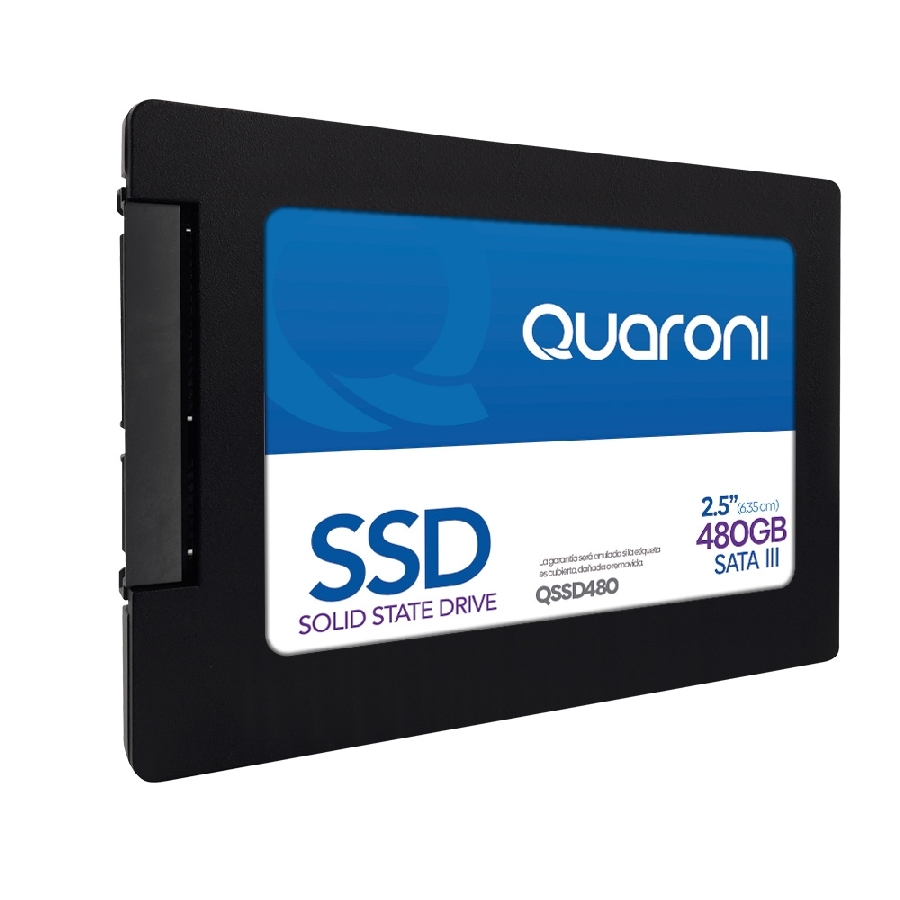 [HD-3513] UNIDAD DE ESTADO SOLIDO SSD QUARONI 2.5 480GB SATA3 6GB/S 7MM LECT 530MB/S ESCRIT 470MB/S