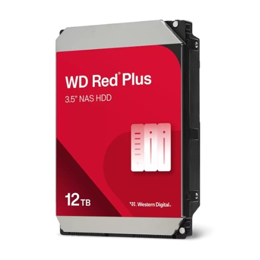 DISCO DURO INTERNO WD RED PLUS 12TB 3.5 ESCRITORIO SATA3 6GB/S 512MB 7200RPM 24X7 HOTPLUG NAS 1-8 BAHIAS WD120EFGX