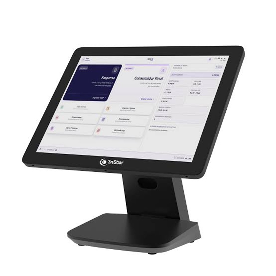 TERMINAL PUNTO DE VENTA 3NSTAR P415-09-8240 , AIO TOUCH, NEGRO , 15 PULGADAS, INTEL CELERON  N95, RAM 8GB, 240 GB SSD, CAPACITIVO, SIN SISTEMA OPERATIVO