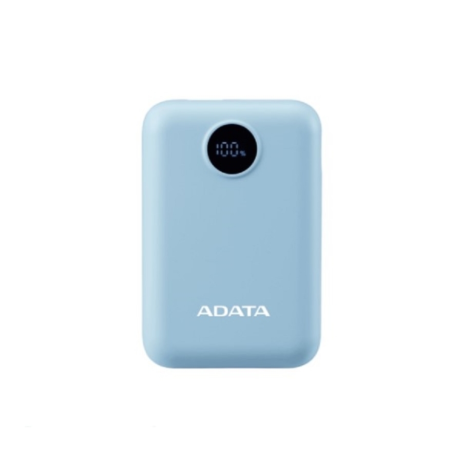 BATERIA DE RESPALDO ADATA POWER BANK C10022 10000MAH ENTRADA USB TIPO C Y USB TIPO A AZUL PC1002212PK