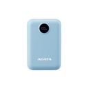 BATERIA DE RESPALDO ADATA POWER BANK C10022 10000MAH ENTRADA USB TIPO C Y USB TIPO A AZUL PC1002212PK