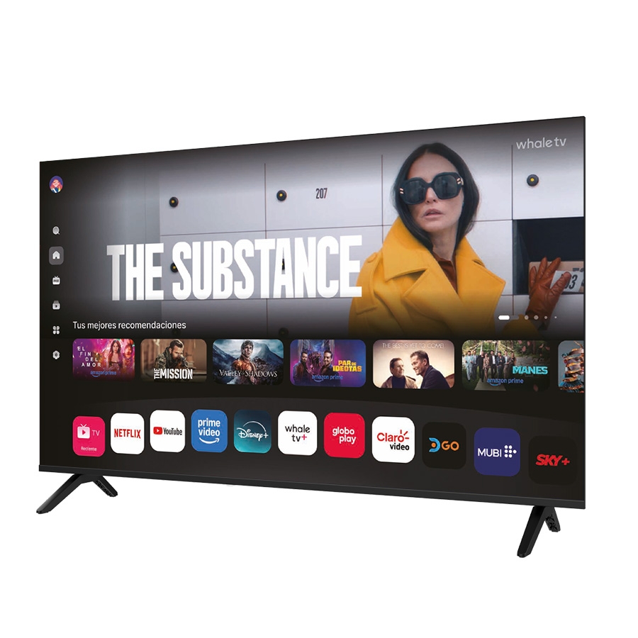 [TV-1140] TELEVISION SMART QUARONI WHALE UHD 4K 50 3 HDMI, 2 USB, RCA, OPTICO, 3.5MM 60HZ