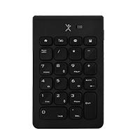 [KB-1037] TECLADO NUMERO INALAMBRICO CONECTOR USB PORTATIL 22 TECLAS DE MEMBRANA PERFECT CHOICE NUMBRA - NEGRO