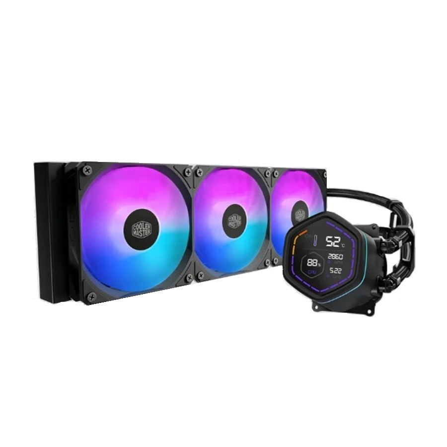 [CF-630] DISIPADOR DE ENFRIAMIENTO LIQUIDO COOLER MASTER MASTERLIQUID CORE NEX DIGITAL SERIES 360 / ARGB / NEGRO / GAMER