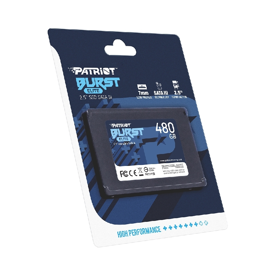 [HD-2660] UNIDAD DE ESTADO SOLIDO INTERNO PATRIOT BURST ELITE 480GB 2.5 SATA LECT.450 ESCRIT.320 MBS 7MM PC LAPTOP MINIPC SIN BRACKET