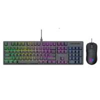 [KB-1196] KIT TECLADO Y MOUSE BALAM RUSH FUSION VANGUARD 100 CKG690 / ALAMBRICO / RGB / DOBLE INYECCION / 3600 DPI / WINDOWS - MAC - IOS -ANDROID /BR-945745 / ANTI-GHOSTING 26 TECLAS