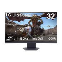 [MNL-2808] MONITOR LG ULTRAGEAR 32GS60QC GAMER CURVO QHD 31.5,PANEL VA, 2560X1440, 180HZ, TR 1MS, CURVATURA 1000R, HDR10, AMD FREESYNC, ASPECTO 16:09, CONTRASTE 3000:1, DISPLAYPORT, HDMI, MONTAJE 100X100