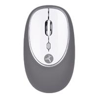[MS-1650] MOUSE - TECHZONE - TZACMOI16 - INALAMBRICO USB A - BATERIA AAA - ALCANCE 10M -  SILICON RELLENO DE GEL -  REDUCTOR DE ESTRÉS -  2.4GHZ  - OPTICO - 1200 DPIS - 2 BOTONES + SCROLL -  BLANCO/GRIS