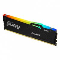 [RAM-4042] MEMORIA RAM KINGSTON DIMM DDR5 16GB 5200MT/S FURY BEAST BLACK XMP RGB CL40 288PIN 1.25V C/DISIPADOR DE CALOR P/PC/GAMER/ALTO RENDIMIENTO KF552C40BBA-16