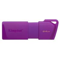 [RAM-4044] MEMORIA FLASH USB KINGSTON DATA TRAVELER EXODIA 64GB GEN 1 3.2 TIPO A MORADO NEON (KC-U2L64-7LP)