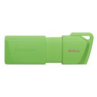 [RAM-4056] MEMORIA FLASH USB KINGSTON DATA TRAVELER EXODIA 64GB GEN 1 3.2 TIPO A VERDE NEON (KC-U2L64-7LG)