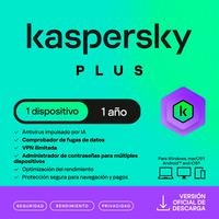 [SWS-6055] ESD KASPERSKY PLUS 1 DISP 1 CUENTA KPM 1 AÑO