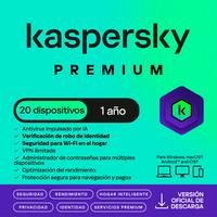 [SWS-6067] ESD KASPERSKY PREMIUM 20 DISP 10 CUENTAS KPM 1 AÑO