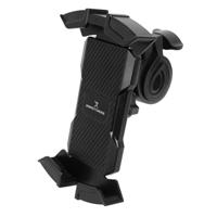 [AC-11332] SOPORTE DE SMARTPHONE PARA BICICLETA  MOTO - ABS + SILICON - ROTACION 360GRADOS PERFECT CHOICE NEGRO