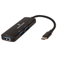 [AC-12349] HUB USB TIPO C - 3 PUERTOS USB-A 1 PUERTO USB-C PERFECT CHOICE