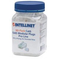 [AC-5451] PLUG RJ45,INTELLINET,790611, CAT 6 UTP MULTIFILAR PRO 90 PZAS