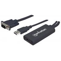 [AC-5713] CONVERTIDOR VIDEO,MANHATTAN,152426, SVGA+AUDIO USB A HDMI