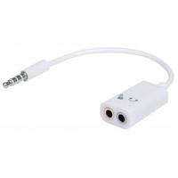[AC-6318] ADAPTADOR AUDIO,MANHATTAN,354561, 3.5MM 1 M A 2 H, DIVIDE AUDIO PARA AUDIFONO Y MICROFONO
