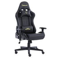 [AC-8731] SILLA OCELOT GAMING OGS-01 / VINIPIEL / BASE NYLON AJUSTABLE / DESCANSABRAZOS 2D / PISTON CLASE 4 / RECLINABLE 90-155 GRADOS / HASTA 150KG / COJINES LUMBAR Y CERVICAL / COLOR NEGRO