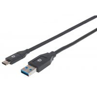 [CB-1326] CABLE USB,MANHATTAN,354974,-C V3.1, C-A 2.0M NEGRO