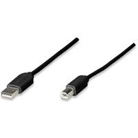 [CB-163] CABLE USB,MANHATTAN,342650, A-B 1.8M, NEGRO ECONOMICO