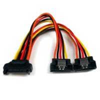 [CB-1939] CABLE DE 15CM ADAPTADOR SPLITTER DIVISOR DE ALIMENTACION SATA LATCHING CON CIERRE PESTILLO - 2X HEMBRA - 1X MACHO - STARTECH.COM MOD. PYO2LSATA