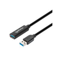 [CB-2818] CABLE USB EXTENSIN, MANHATTAN,153737,V3.0 EXT. ACTIVA 5.0M NEGRO