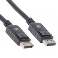 [CB-416] CABLE DISPLAYPORT,MANHATTAN,307093, V1.2 M-M 3.0M NEGRO 4K60HZ