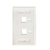 [AC-12080] TAPA FACEPLATE , INTELLINET,772396,  BLANCO 2 PERF. ETIQUETA