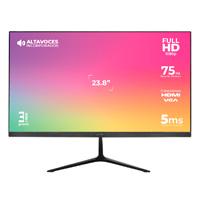 [MNL-2129] MONITOR ACTECK CAPTIVE VIVID SP240 / 23.8 PUL / PLANO / FULL HD / 75 HZ / BOCINAS INTEGRADAS / 5 MS / IPS / HDMI + VGA + DC / SOPORTE VESA 75 / 3 AÑOS DE GARANTIA / NEGRO / AC-933841