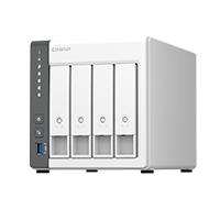 [SAM-818] NAS QNAP TS-433-4G /4 BAHIAS NUCLEO CUADRUPLE 2.0 GHZ 4GB DDR3/1 LAN 2,5 GBE/ 1 LAN GBE/USB 3.2 X1/SATA/HOT-SWAP/ SIN DISCOS/ ARM CORTEX A55